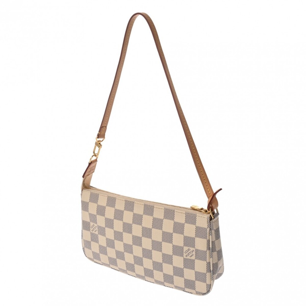 Louis Vuitton Pochette Azur Pouch Accessory White Accessoires Damier